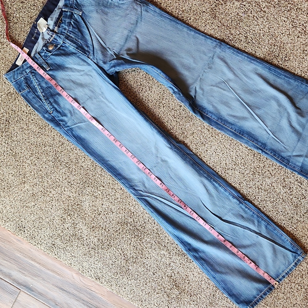 Banana Republic Blue Flare Wide Leg Denim - Picture 9 of 12